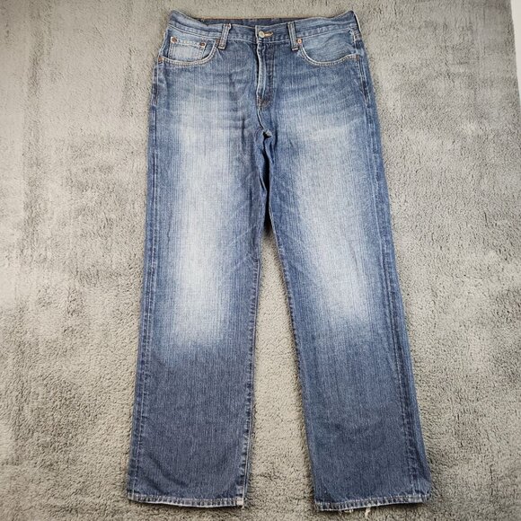 Lucky Brand Other - Lucky Brand Jeans 34x32 Blue Classic Fit Denim Distressed Vintage Baggy Y2K 90's